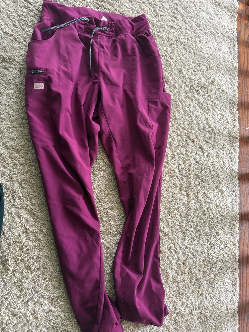 Plum Purple Jogger Scrub Pants